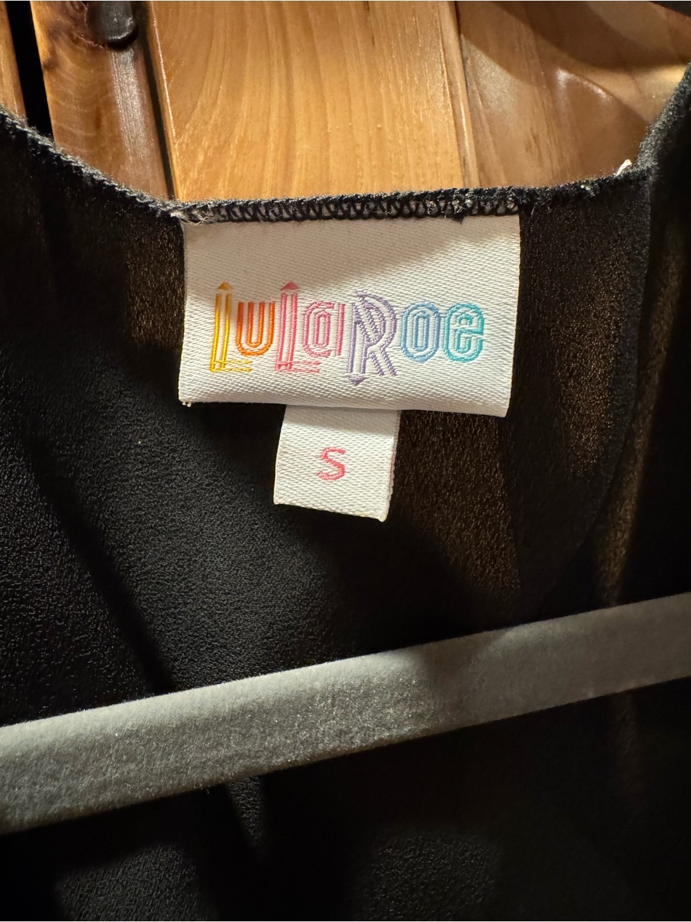 LuLaRoe Black Open Front Cardigan - Picture 4 of 5